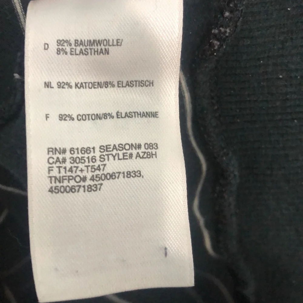 VntgNORTH FACE Hoodie CottonStretch PULLOVER V-neck Kangaroo Pocket EUC - Picture 7 of 8